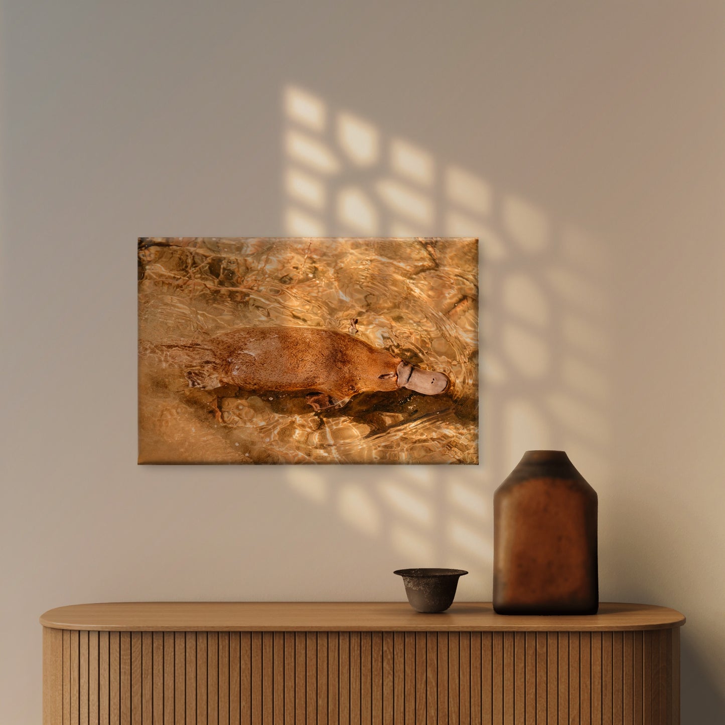 Platypus Tasmania Stream Wall Art Decor 100% Australian Made