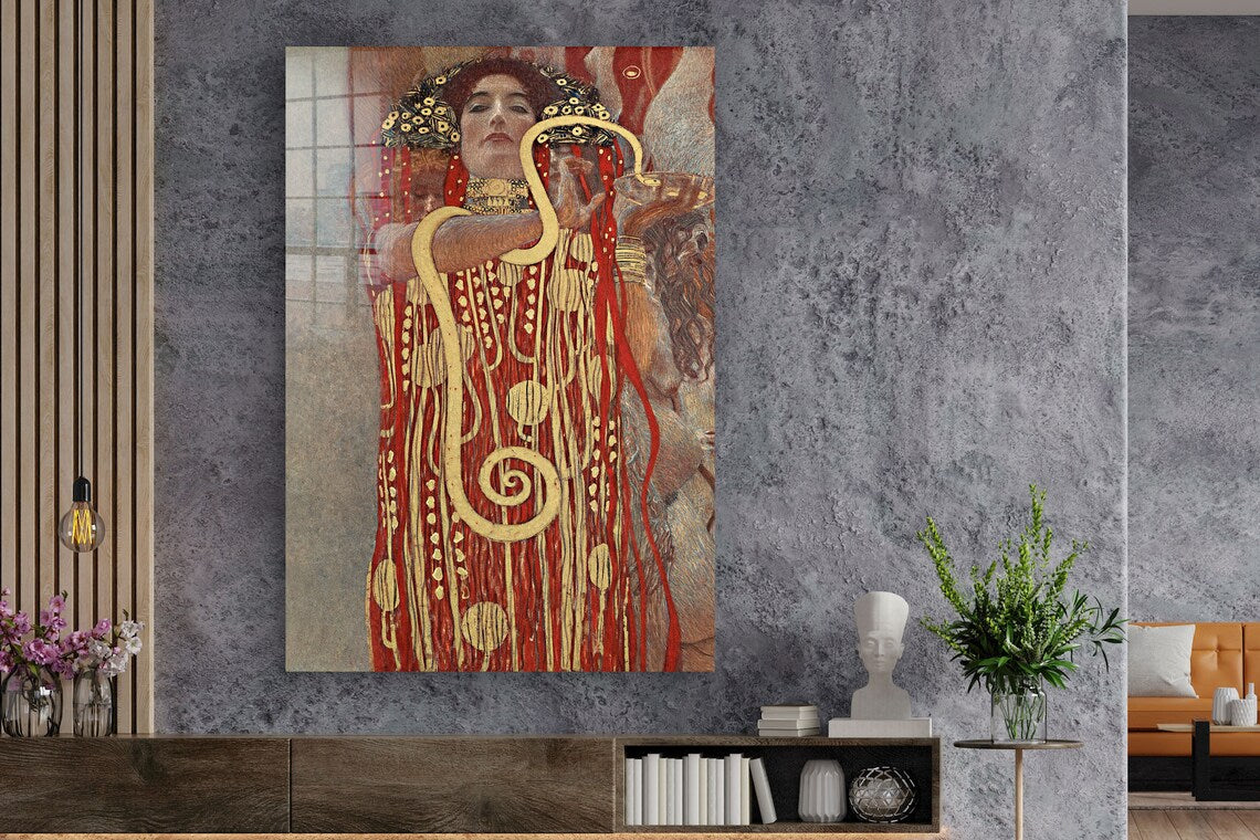 Gustav Klimt Hygieia UV Direct Aluminum Print Australian Made Quality