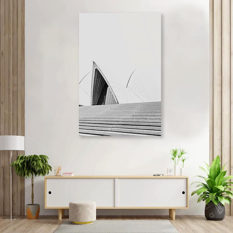 Sydney Opera House 3D Design Acrylic Glass Print Tempered Glass Wall Art 100% Made in Australia Ready to Hang