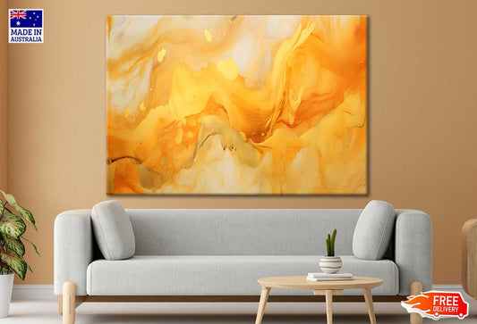 Golden Swirls Background Print 100% Australian Made