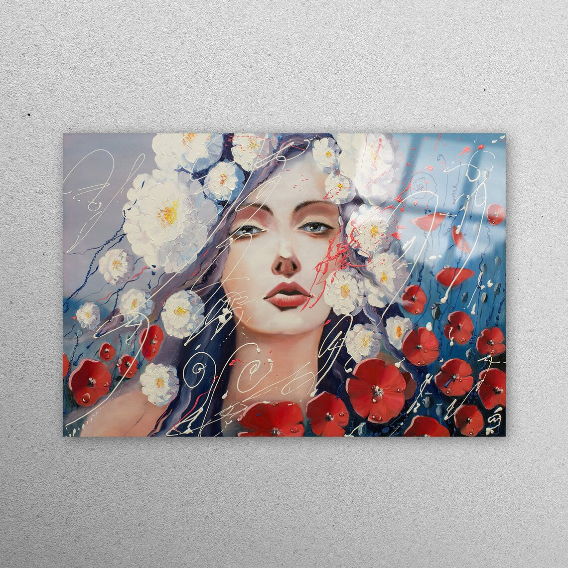 Woman Goddes Wall Art Acrylic Glass Print Tempered Glass Wall Art 100% Made in Australia Ready to Hang