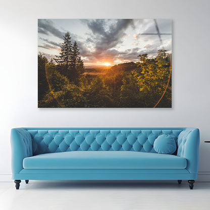 Sky at Sunset Acrylic Glass Print Tempered Glass Wall Art 100% Made in Australia Ready to Hang