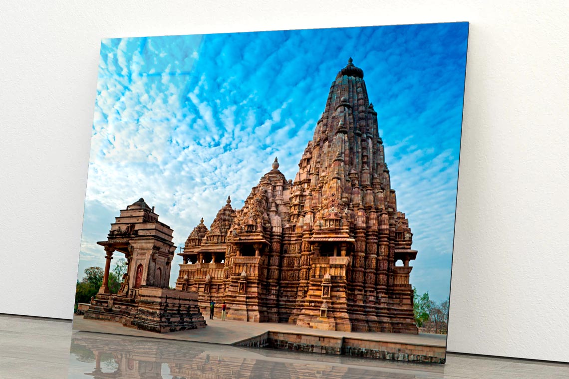 Kandariya Mahadeva Temple  Acrylic Glass Print Tempered Glass Wall Art 100% Made in Australia Ready to Hang