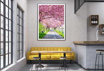 Blooming Pink Cherry Trees Spring Home Decor Premium Quality Poster Print Choose Your Sizes
