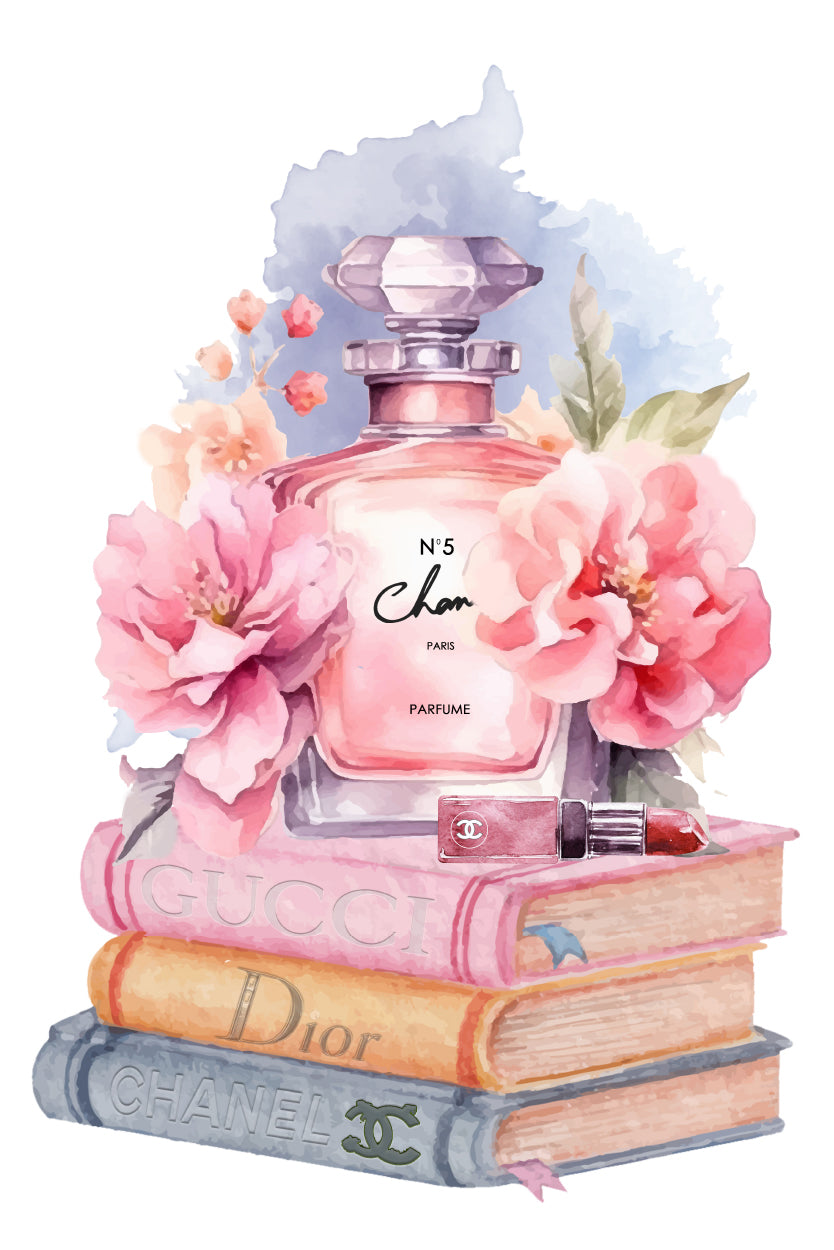 Elegant Pink Perfume with Book set Print 100% Australian Made