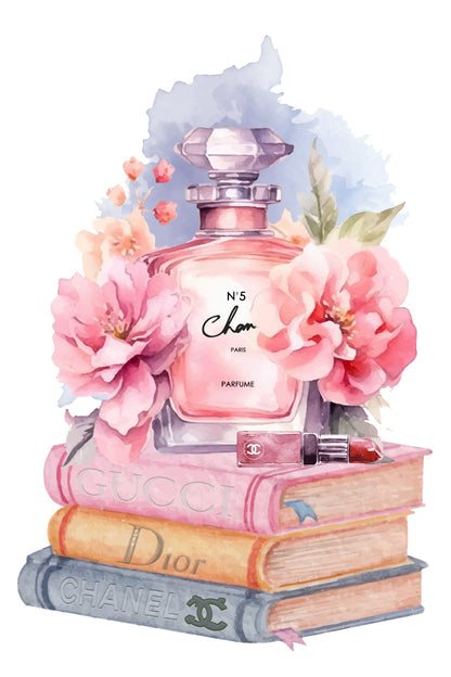 Elegant Pink Perfume with Book set Print 100% Australian Made