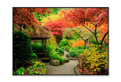 Autumnal Japanese Garden in Victoria Home Decor Premium Quality Poster Print Choose Your Sizes