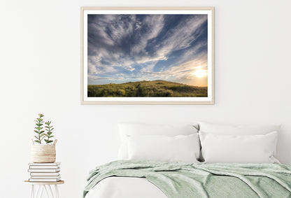 Sunset over a Grassland Trail Home Decor Premium Quality Poster Print Choose Your Sizes