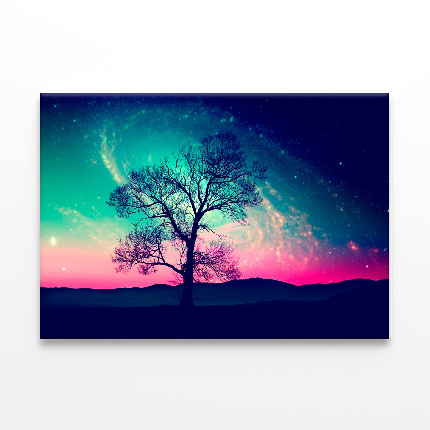 Red Alien Landscape Tree Stars  Wall Art Decor 100% Australian Made