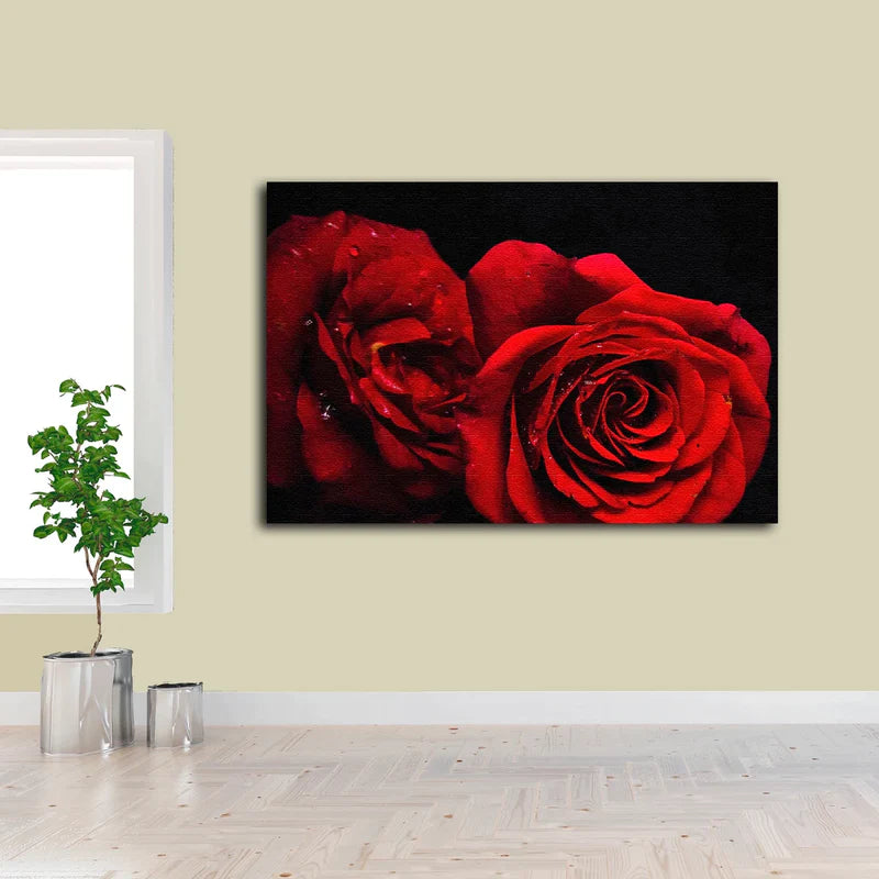 Rose Flowers Closeup UV Direct Aluminum Print Australian Made Quality