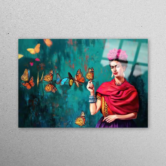 Famous Frida Kahlo Acrylic Glass Print Tempered Glass Wall Art 100% Made in Australia Ready to Hang