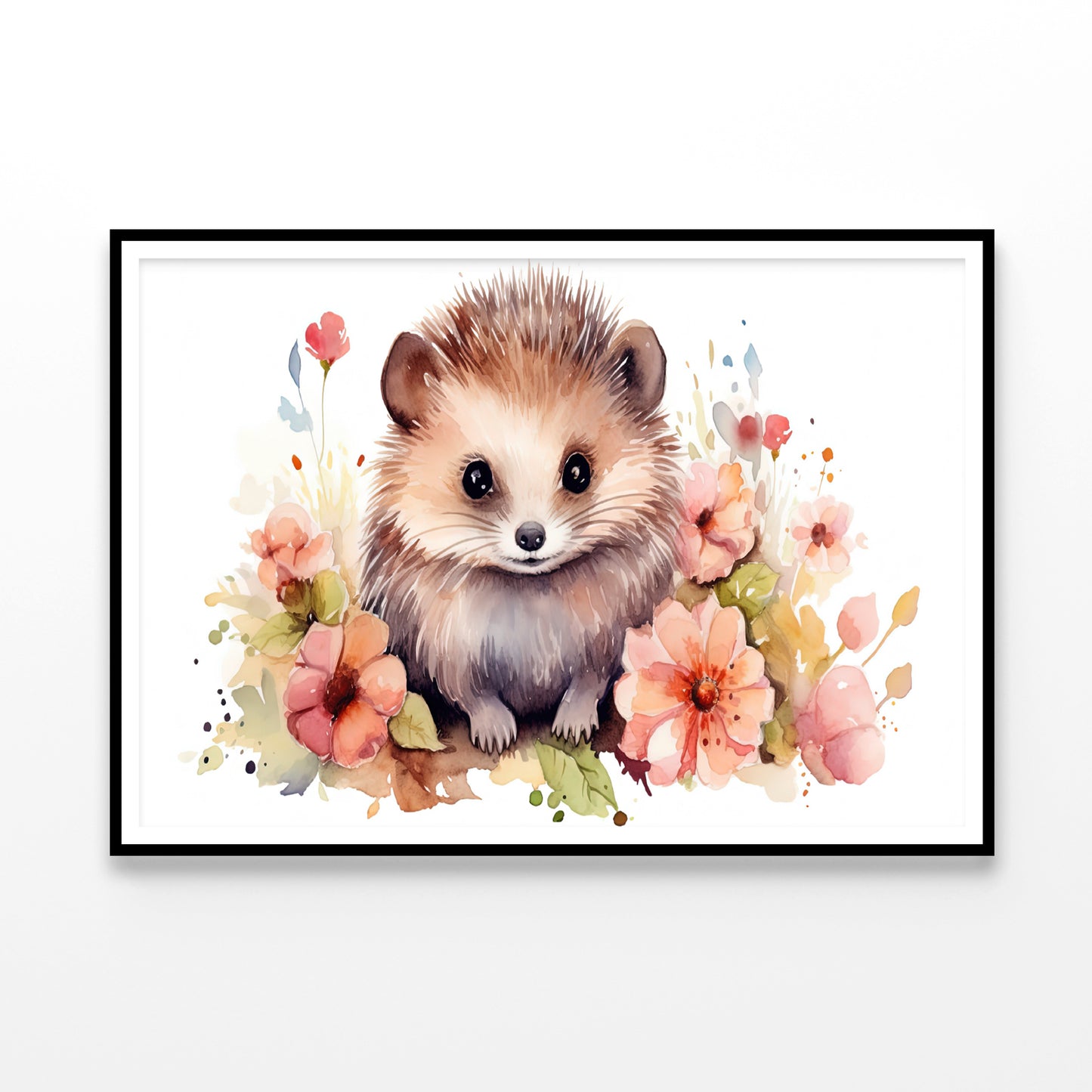 Small Mammal Surrounded By Flowers Home Decor Premium Quality Poster Print Choose Your Sizes