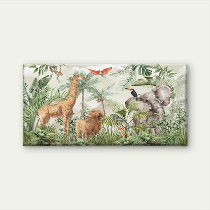 Africa Safari Jungle Animal Wall Art Canvas Office Home Room Framed 120x60cm