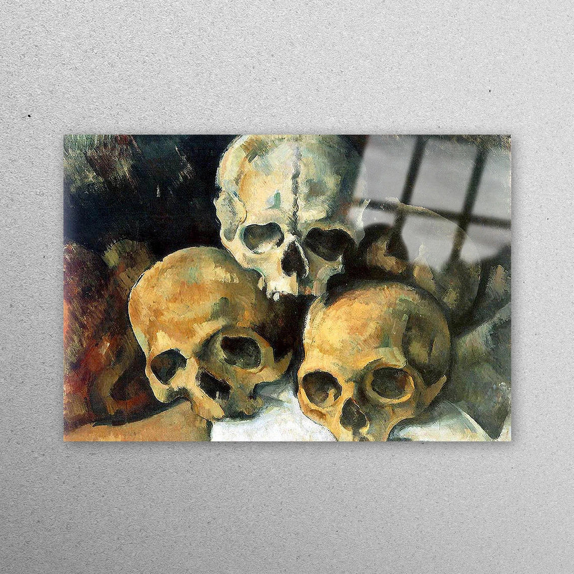 Paul Cezanne Pyramid of Skulls Acrylic Glass Print Tempered Glass Wall Art 100% Made in Australia Ready to Hang