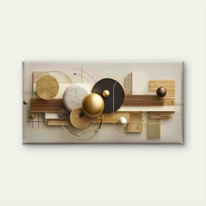 Geometric Abstract Wall Art Canvas Office Home Room Framed 120x60cm