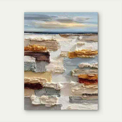 Neutral Palette - Soft Pastel & Warm Tones Metal Print Ready to Hang