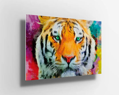 Water Color Tiger UV Direct Aluminum Print Australian Made Quality