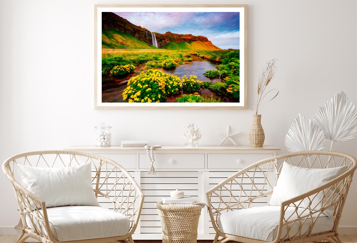 Blooming Green Field in Sunlight Home Decor Premium Quality Poster Print Choose Your Sizes