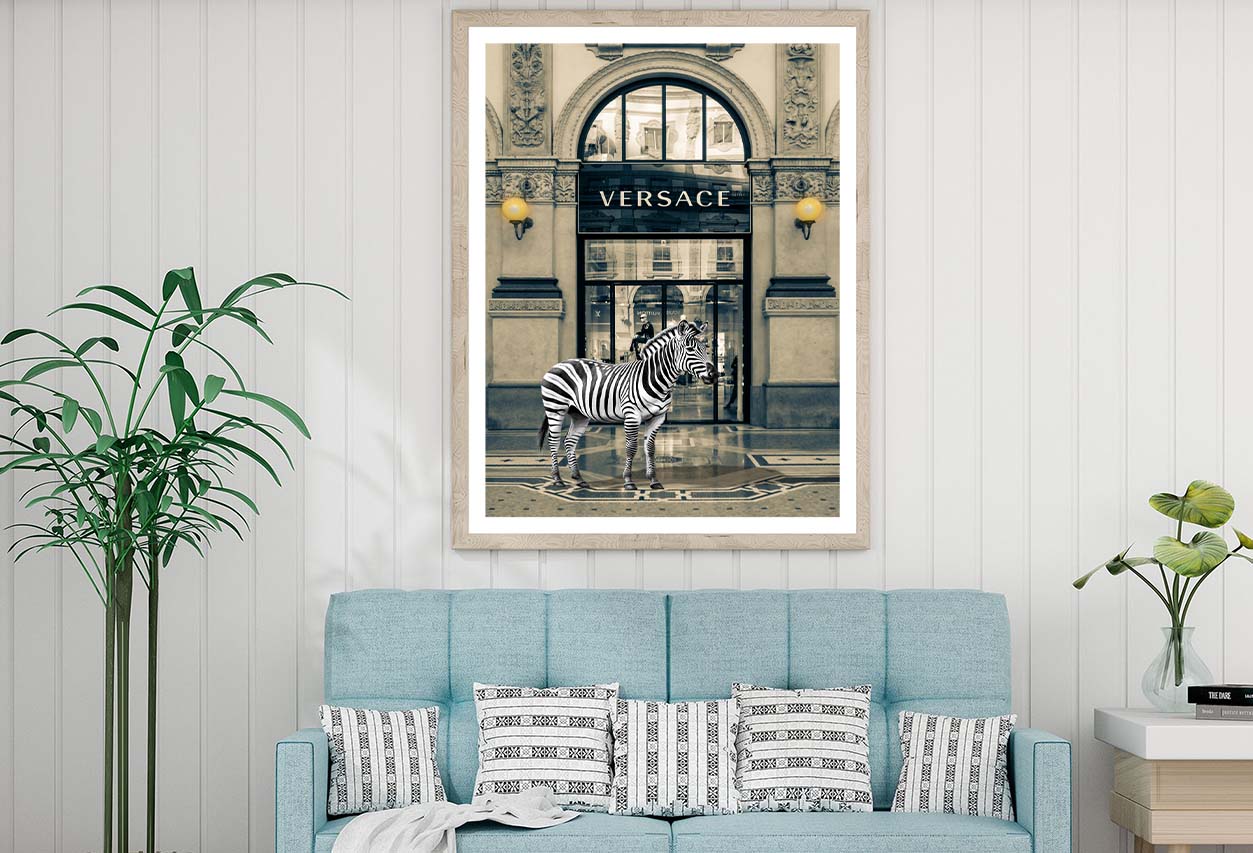 Luxury Fashion Store with Zebra Design Home Decor Premium Quality Poster Print Choose Your Sizes