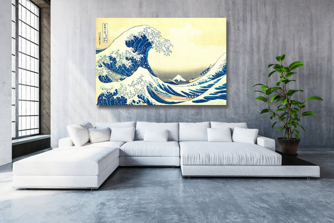 The Great Wave Off Kanagawa Acrylic Glass Print Tempered Glass Wall Art 100% Made in Australia Ready to Hang