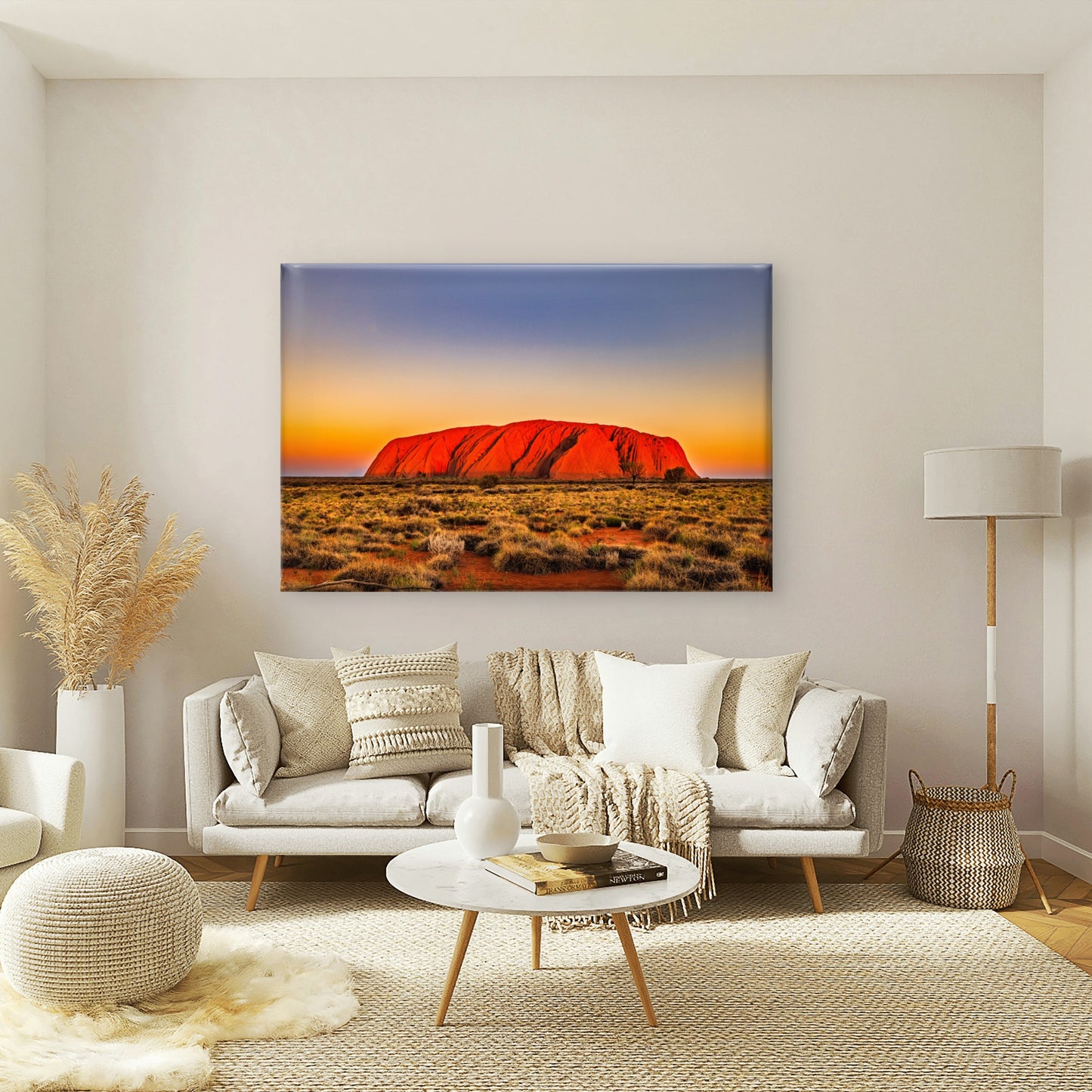 Sunset Uluru Australian Outback Wall Art Decor 100% Australian Made