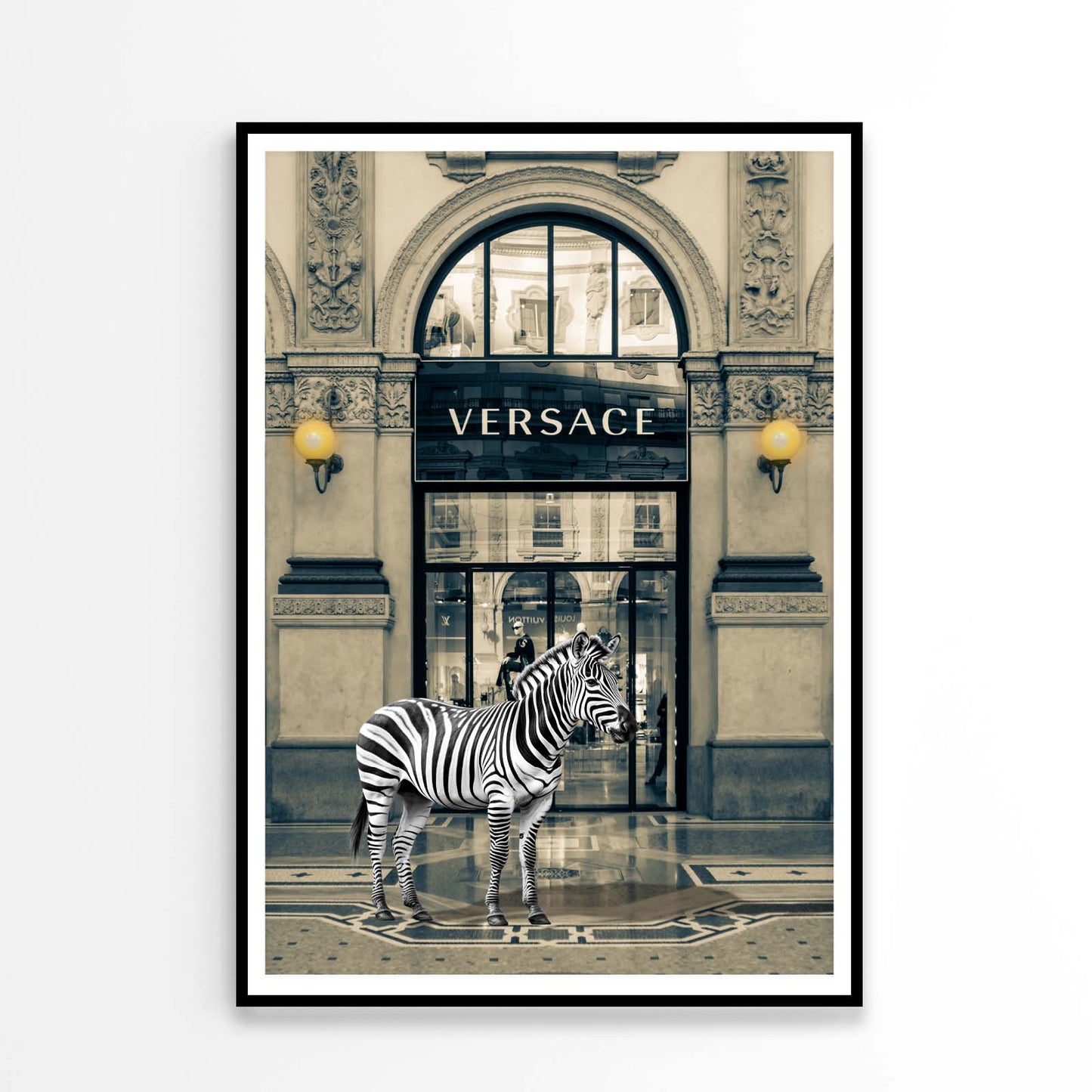 Luxury Fashion Store with Zebra Design Home Decor Premium Quality Poster Print Choose Your Sizes