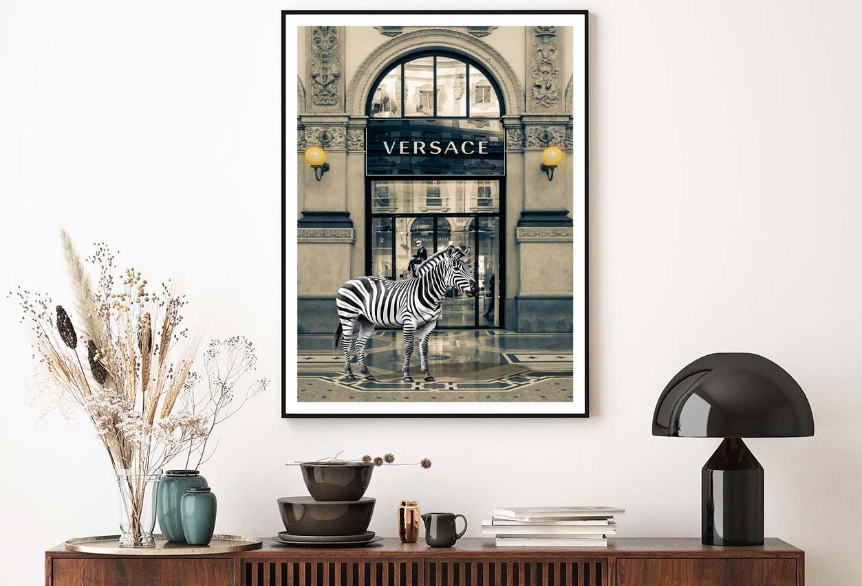 Luxury Fashion Store with Zebra Design Home Decor Premium Quality Poster Print Choose Your Sizes