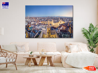 Duomo Di Milano With Evening Sky Print 100% Australian Made