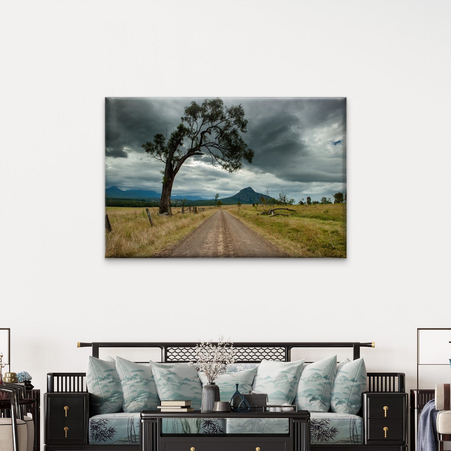 Australian Countryside Stormy Field Wall Art Decor 100% Australian Made