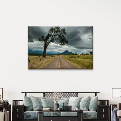 Australian Countryside Stormy Field Wall Art Decor 100% Australian Made