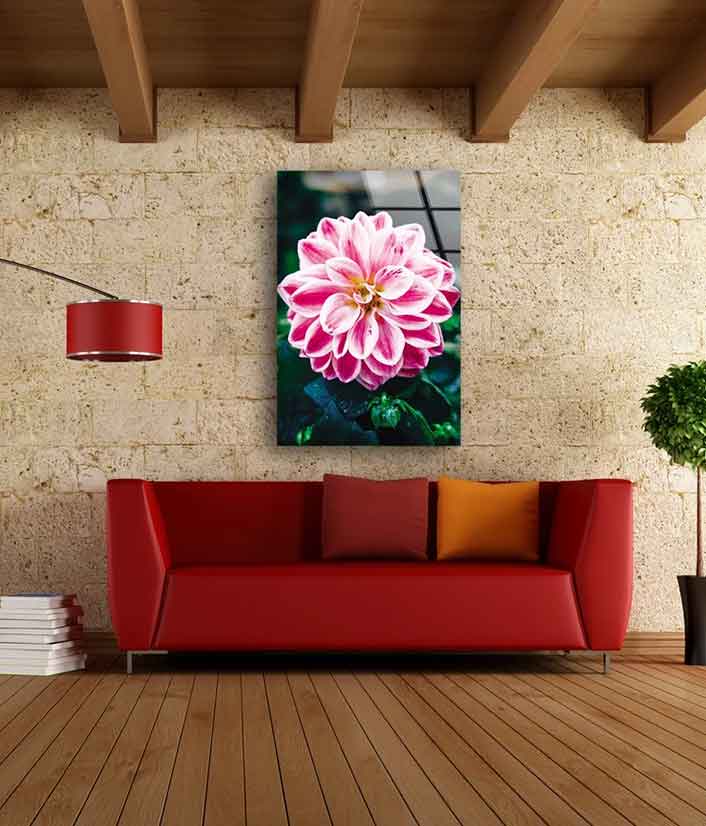 Pink Flower Closeup UV Direct Aluminum Print Australian Made Quality