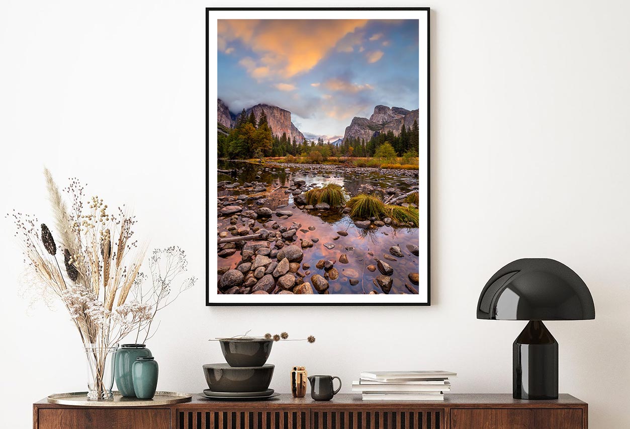 Landscape of Yosemite Park Autumn Home Decor Premium Quality Poster Print Choose Your Sizes