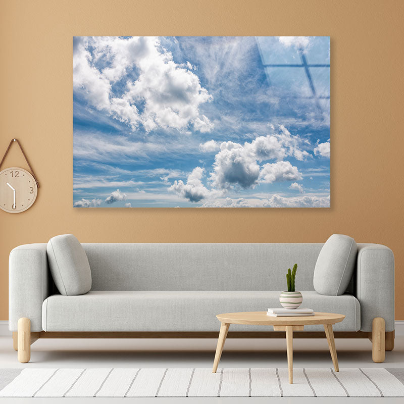 Cloudy Dynamic Formation Acrylic Glass Print Tempered Glass Wall Art 100% Made in Australia Ready to Hang