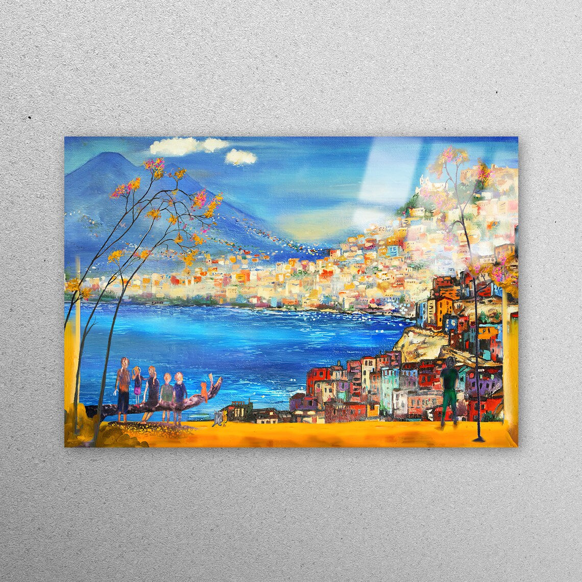 Famous Italian View Acrylic Glass Print Tempered Glass Wall Art 100% Made in Australia Ready to Hang