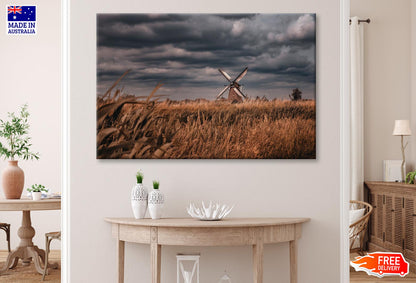 Old Windmills & Sunset, Netherland Wall Art Decor 100% Australian Made