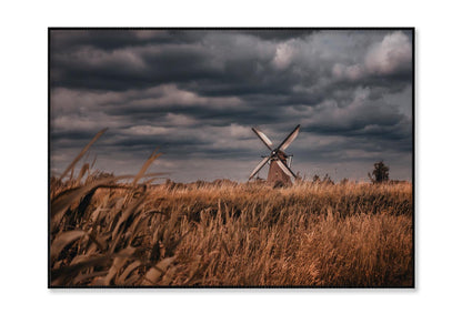 Old Windmills & Sunset, Netherland Home Decor Premium Quality Poster Print Choose Your Sizes