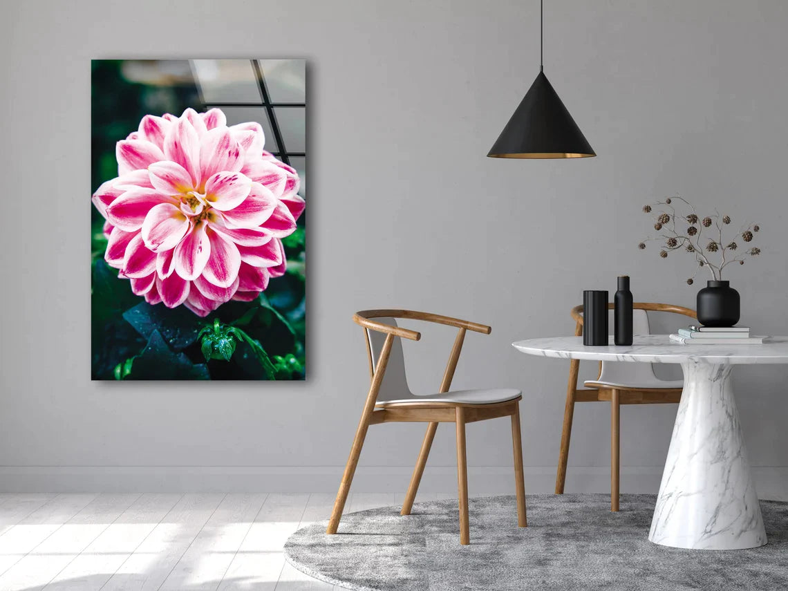 Pink Flower Closeup UV Direct Aluminum Print Australian Made Quality