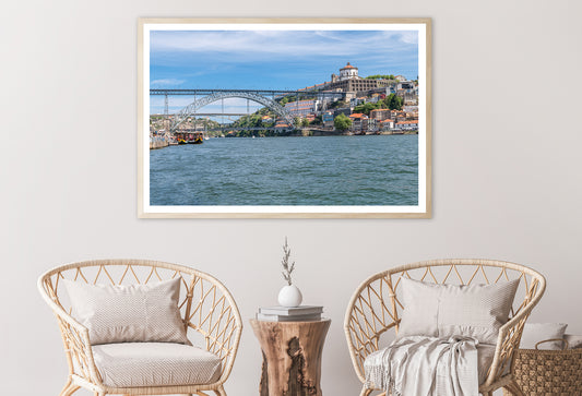 A Bridge Spanning Over a Body of Water with a Sky Home Decor Premium Quality Poster Print Choose Your Sizes