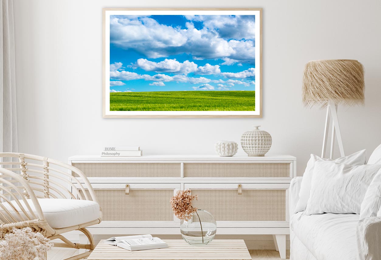 Naturlandschaft with Beautiful Blue Sky Home Decor Premium Quality Poster Print Choose Your Sizes