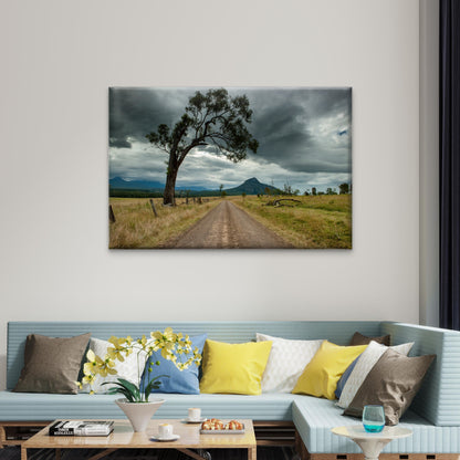 Australian Countryside Stormy Field Wall Art Decor 100% Australian Made