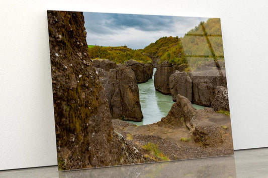 Iceland with Rocks Acrylic Glass Print Tempered Glass Wall Art 100% Made in Australia Ready to Hang