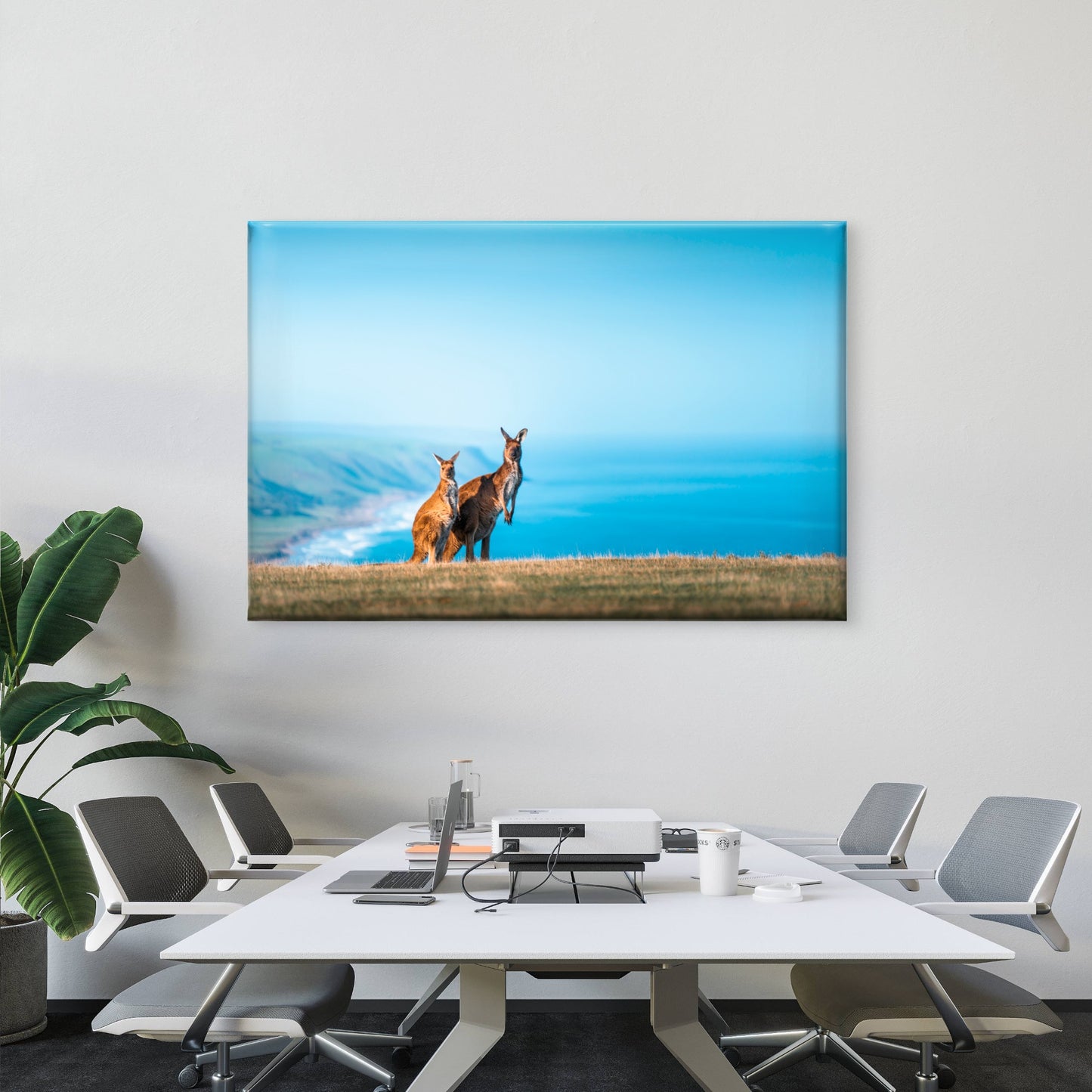 Kangaroos Coastal Australia Wall Art Decor 100% Australian Made