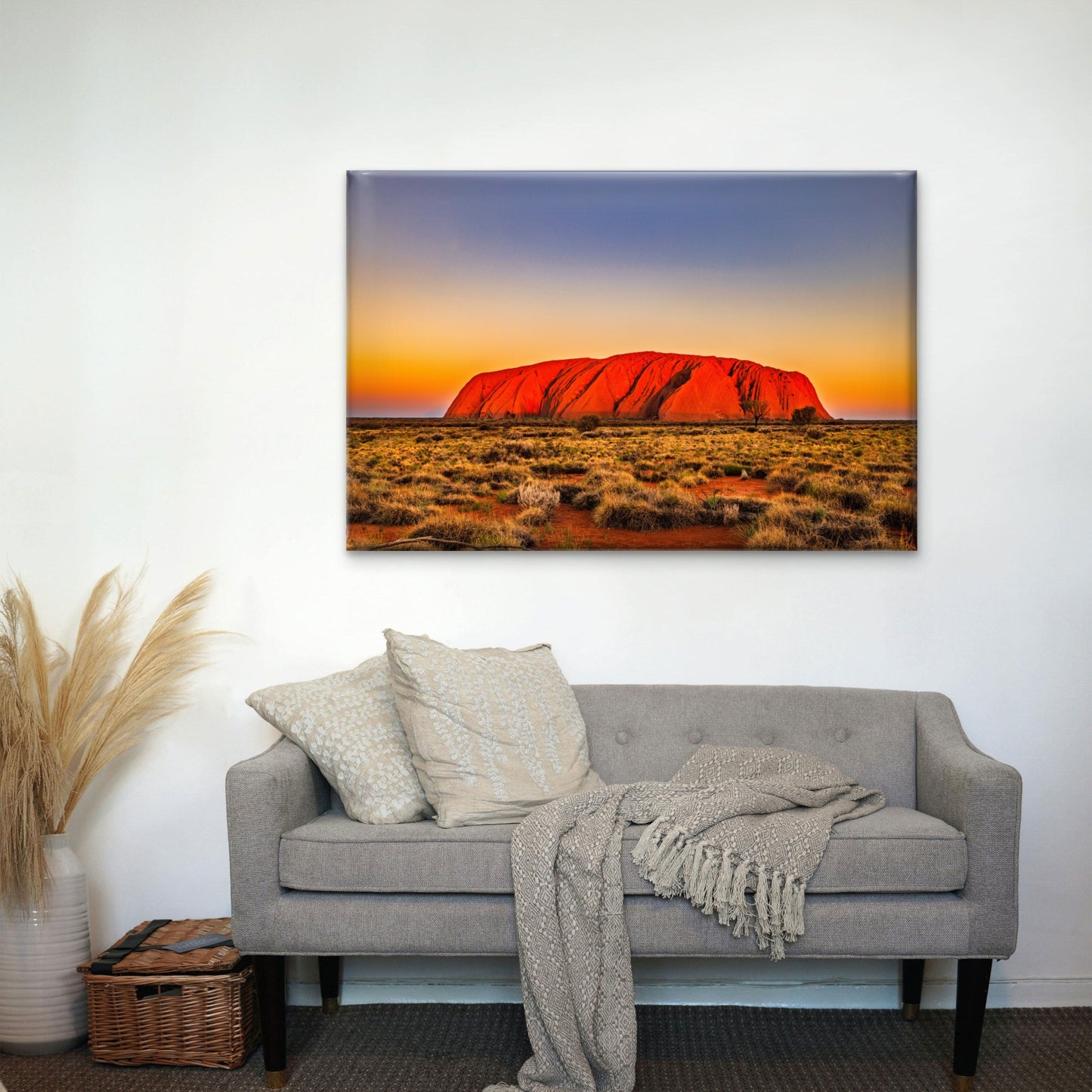 Sunset Uluru Australian Outback Wall Art Decor 100% Australian Made