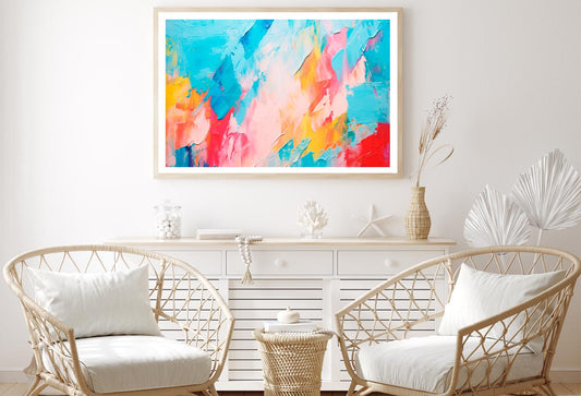 Abstract Colorful Oil Painting Home Decor Premium Quality Poster Print Choose Your Sizes