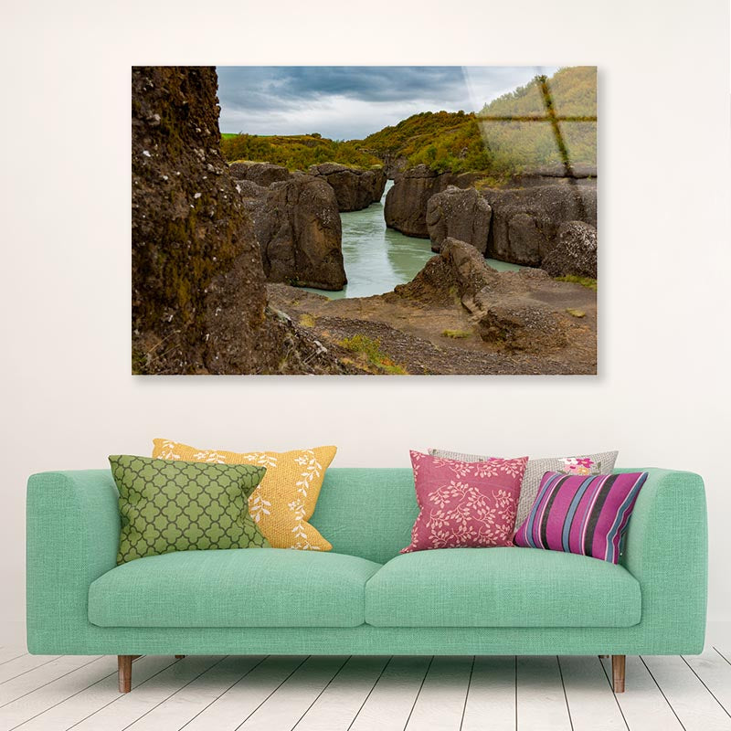 Iceland with Rocks Acrylic Glass Print Tempered Glass Wall Art 100% Made in Australia Ready to Hang