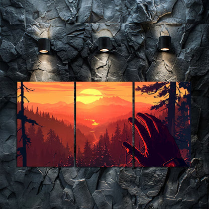 3pcs Nature Landscape with Reaching Hand Wall Art Set Canvas Framed 60x90cm - High Quality Print 100% Australian Made Wall Canvas Ready to Hang