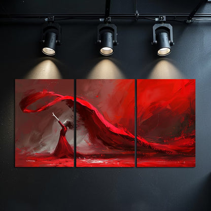 3pcs Dynamic Dance Oil Painting Wall Art Set Canvas Framed 50x70cm - High Quality Print 100% Australian Made Wall Canvas Ready to Hang