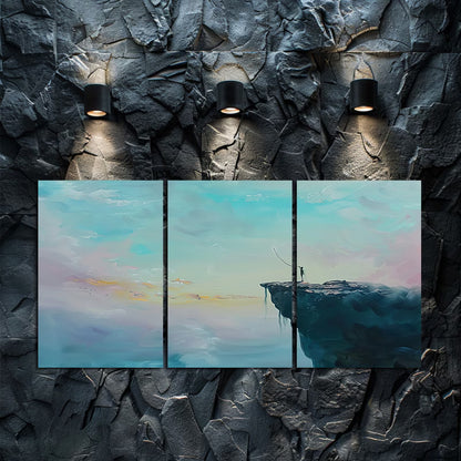 3pcs Oil Painting Bungee Jumping Wall Art Set Canvas Framed 40x60cm - High Quality Print 100% Australian Made Wall Canvas Ready to Hang
