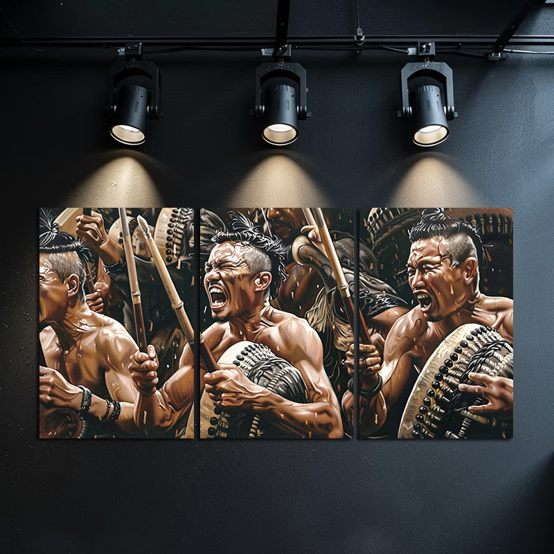 3pcs The Raft of the Tagata Pasifika Wall Art Set Canvas Framed 60x90cm - High Quality Print 100% Australian Made Wall Canvas Ready to Hang