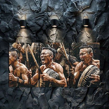 3pcs The Raft of the Tagata Pasifika Wall Art Set Canvas Framed 60x90cm - High Quality Print 100% Australian Made Wall Canvas Ready to Hang